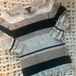 GAP Beige and Cream Striped Sweater